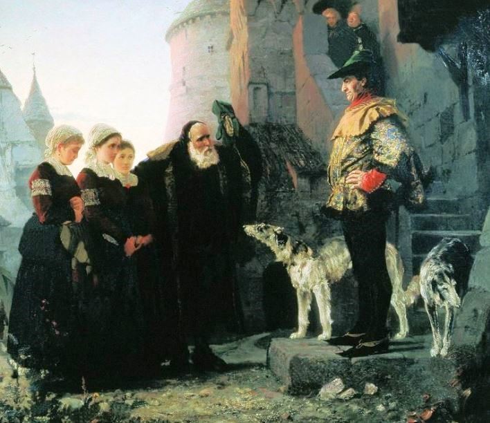 حق السيد لوحة روسية 1847